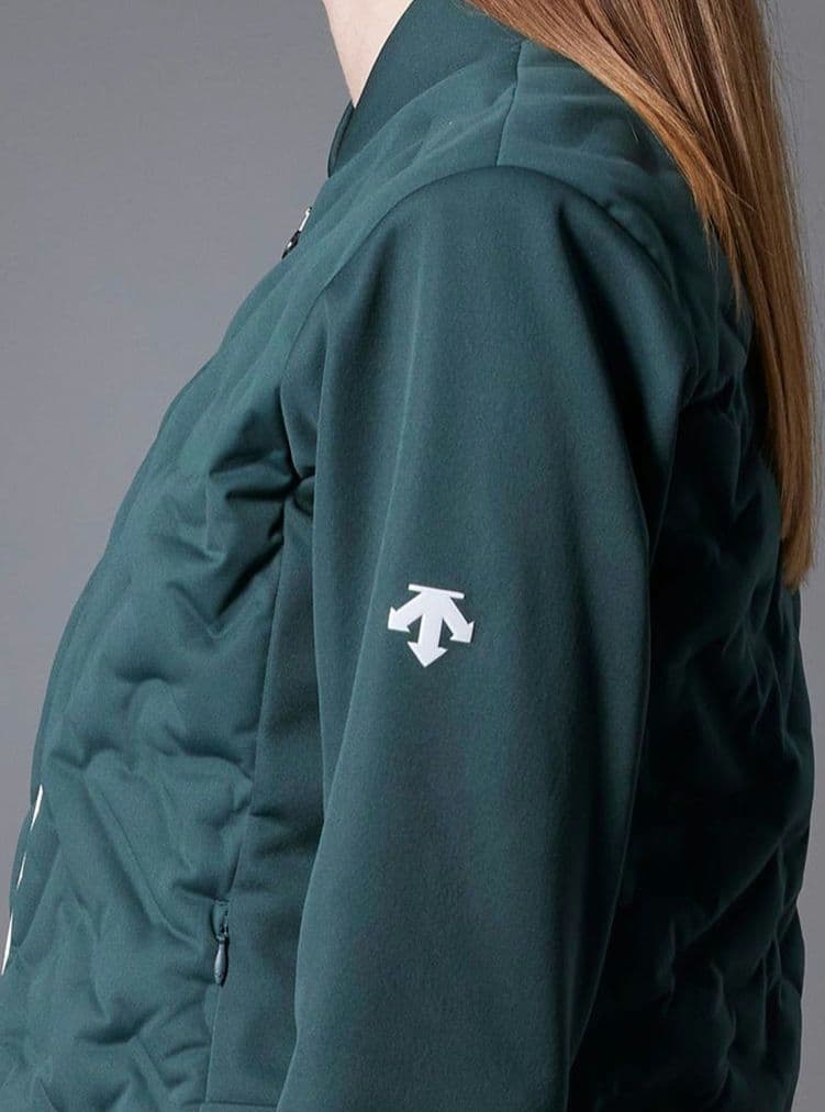 descente ダークグリーン キルティングジャケット　セットアップ