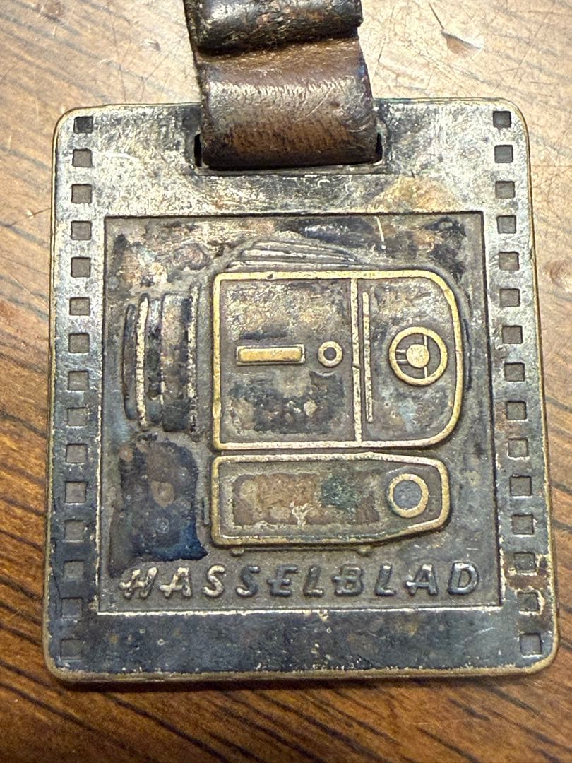 ハッセルブラッド 真鍮製ヴィンテージキーリング 70s 500C/Mモチーフ