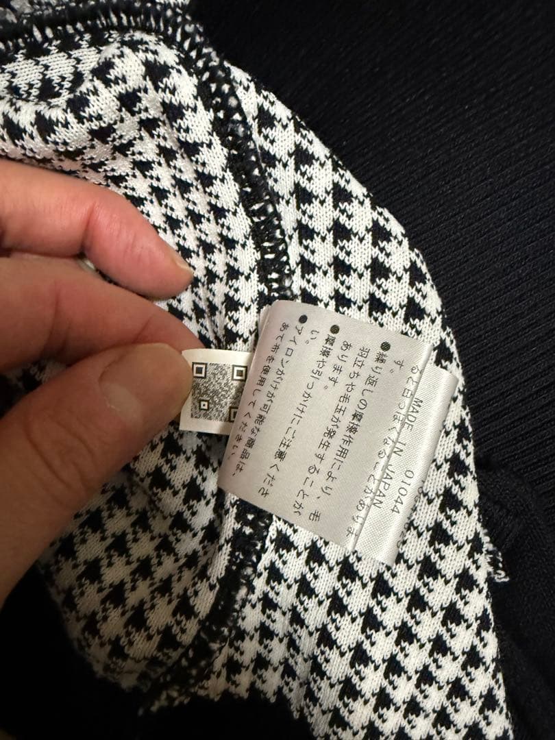 PEARLY GATES メンズ ニットジップアップ 千鳥柄