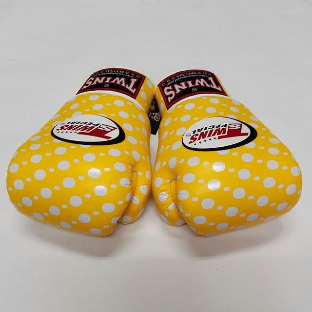 新品 正規 TWINS 本格ボクシンググローブ 本革製 サイズ選択 黄玉