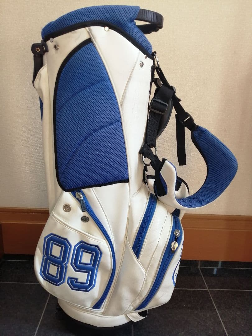 PEARLY GATES パーリーゲイツ　スタンドキャディバッグ　白青