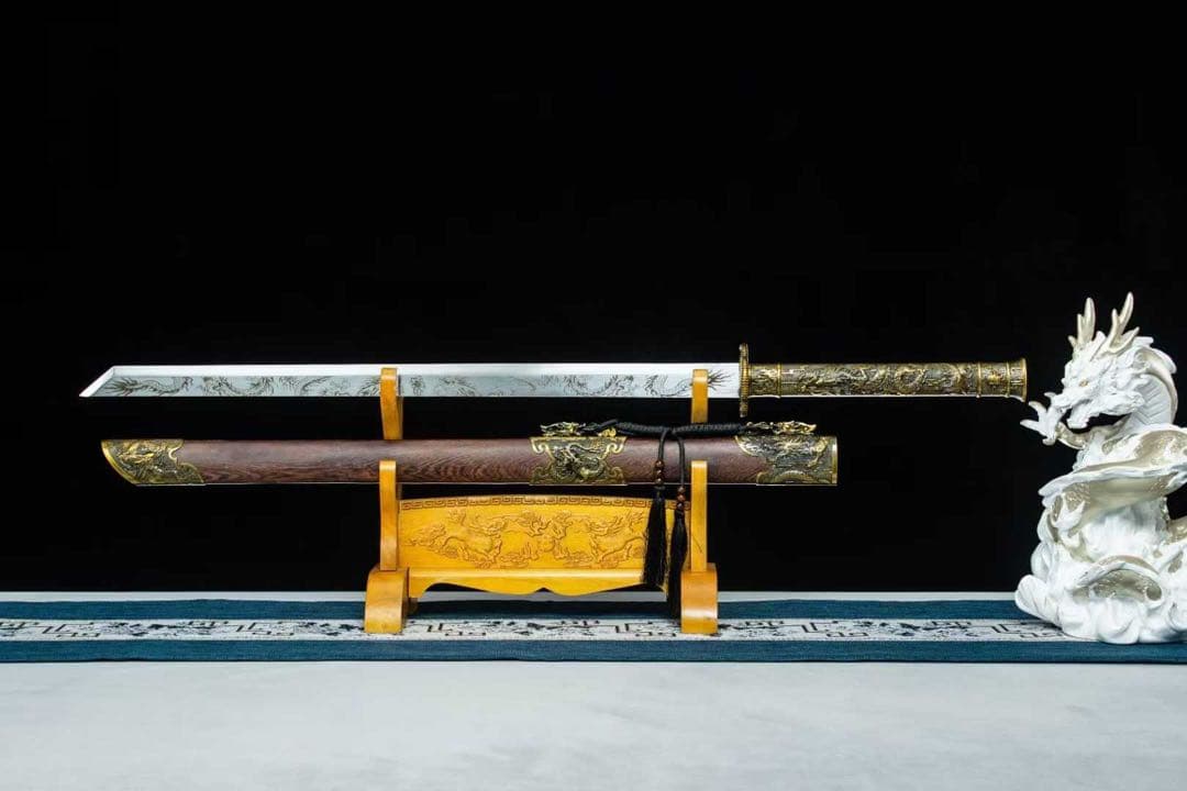 墨竜唐刀 刀装具 模擬刀 日本刀 模造刀 武具 舞踊刀