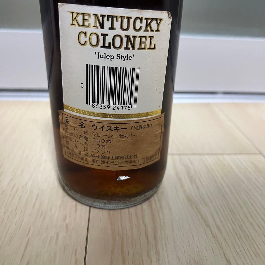 【未開封】KENTUCKY COLONEL バーボンウイスキー