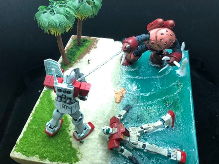 ジャブロー 強襲　シャアズゴック　ジオラマ