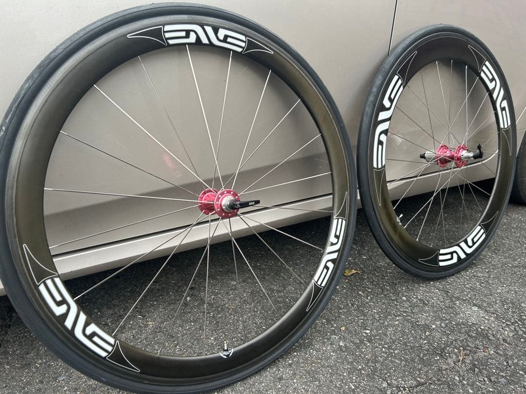 美品転倒無しENVE ChrisKing R45 カーボンホイール