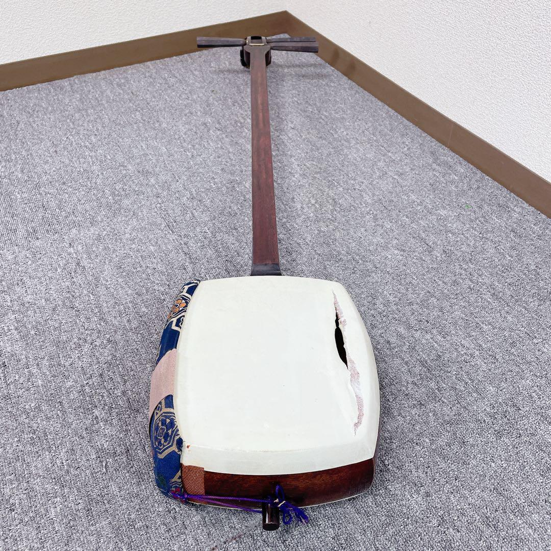 三味線 紅木 子持綾杉胴 中棹 一本溝