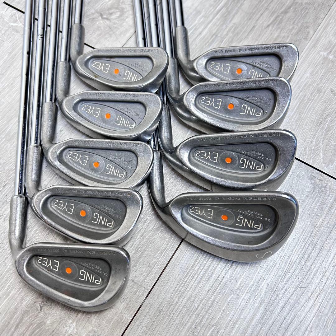 【メンズ右】ピン EYE2 アイアンセット 3-9 W.SW 9本