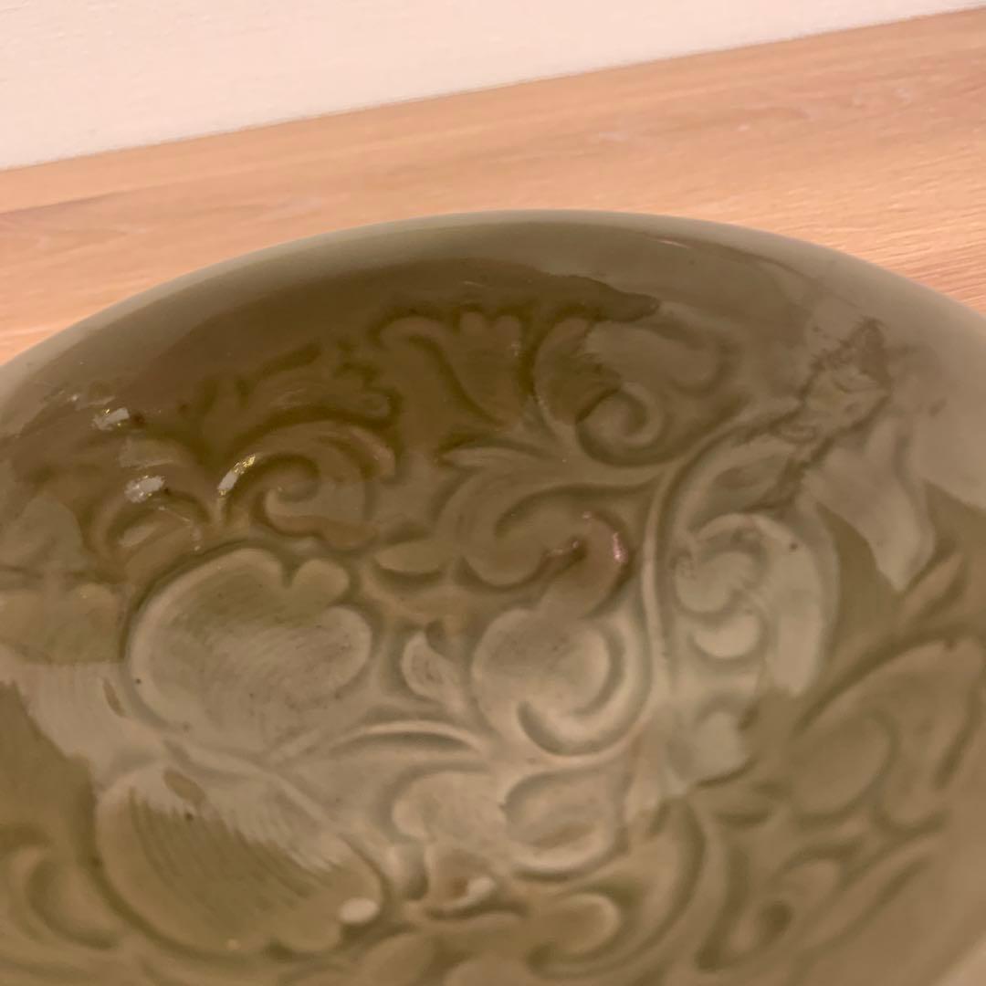中国美術 唐物 耀州窯　青磁 北宋時代 茶碗　　127