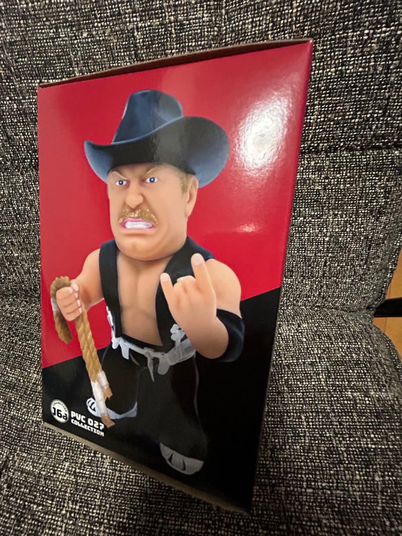 16dソフビコレクション★不沈艦スタン・ハンセン（黒コスチューム）HAO