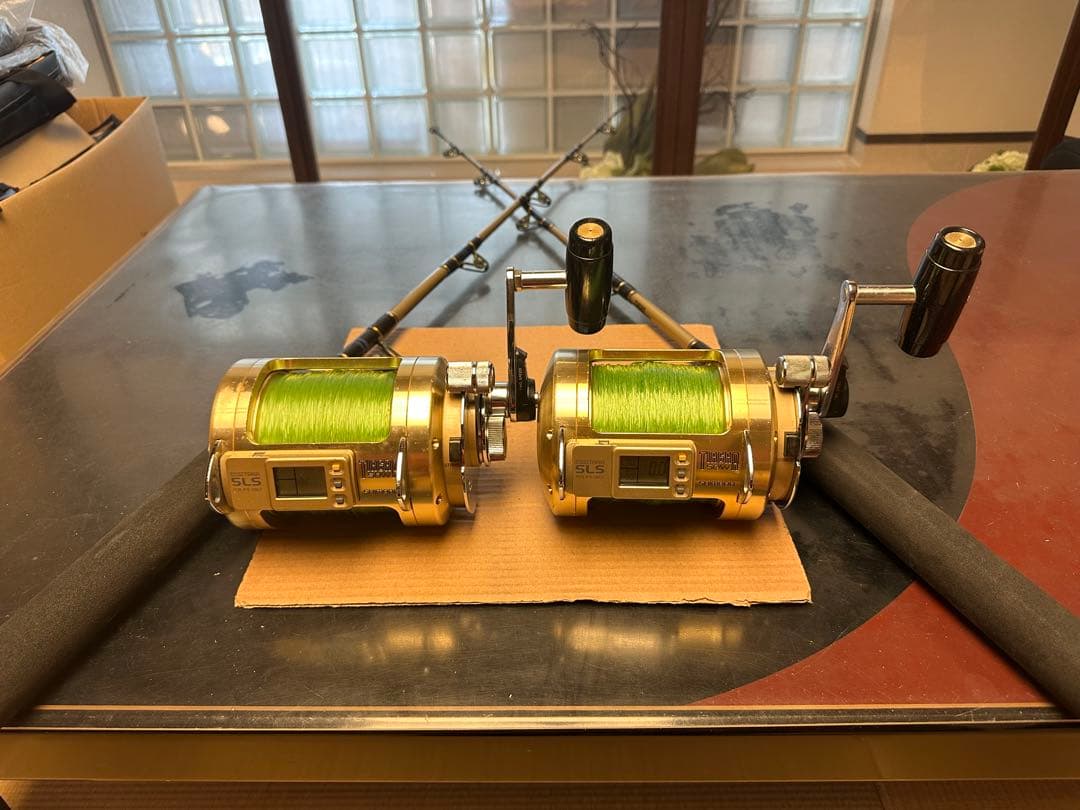 【SHIMANO TIAGRA 50ポンド】トローリングタックル 左右2セット