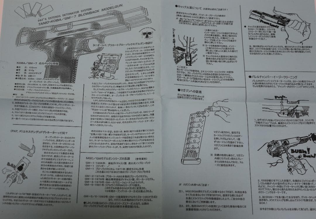 超希少！タニオ・コバ製　ＨＷ樹脂製モデルガン ＧＭ－７ 　 SＴGA合法品