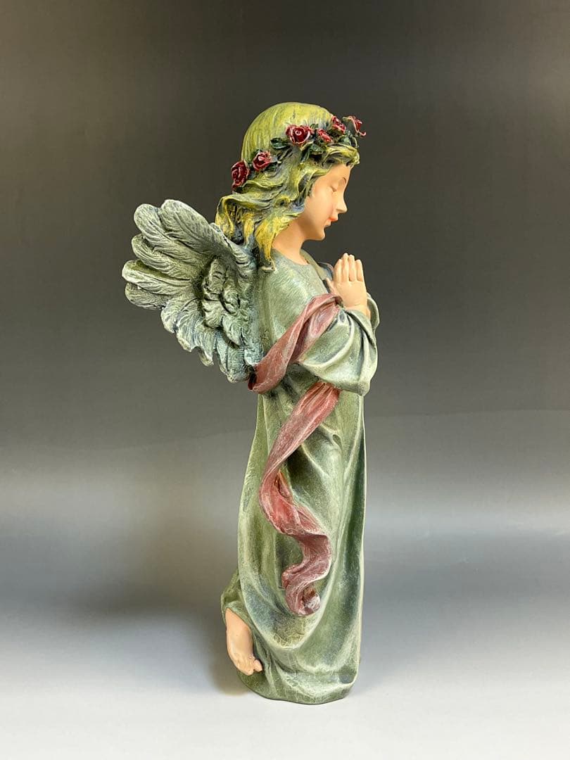 【リトルガールエンジェル】 天使の置物　 玄関　リビング　寝室　書斎　30cm