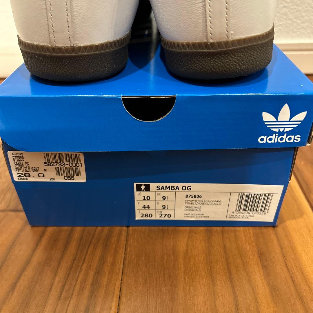 adidas Samba 28.0ホワイト/ブラック/グレー