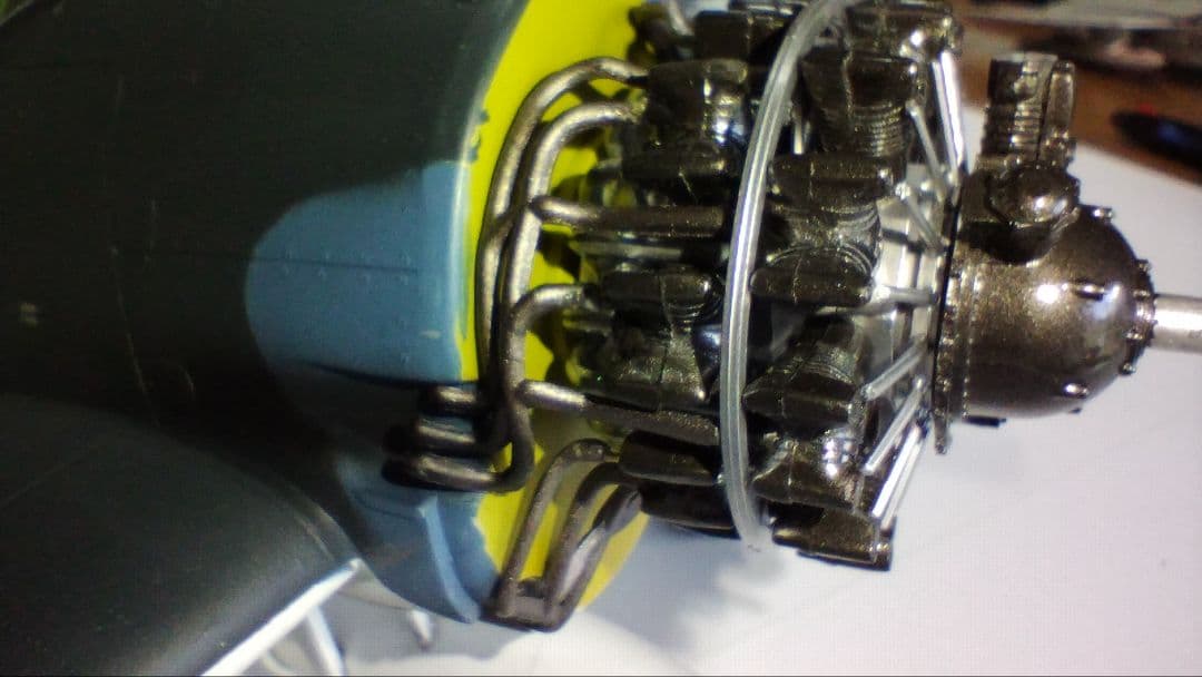 プラモデル完成機　1/32　F-6F-3/5HELLCAT