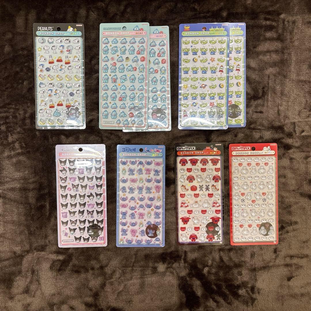 うるちゅるポップシール　ボンボンドロップシール １９点まとめ売り