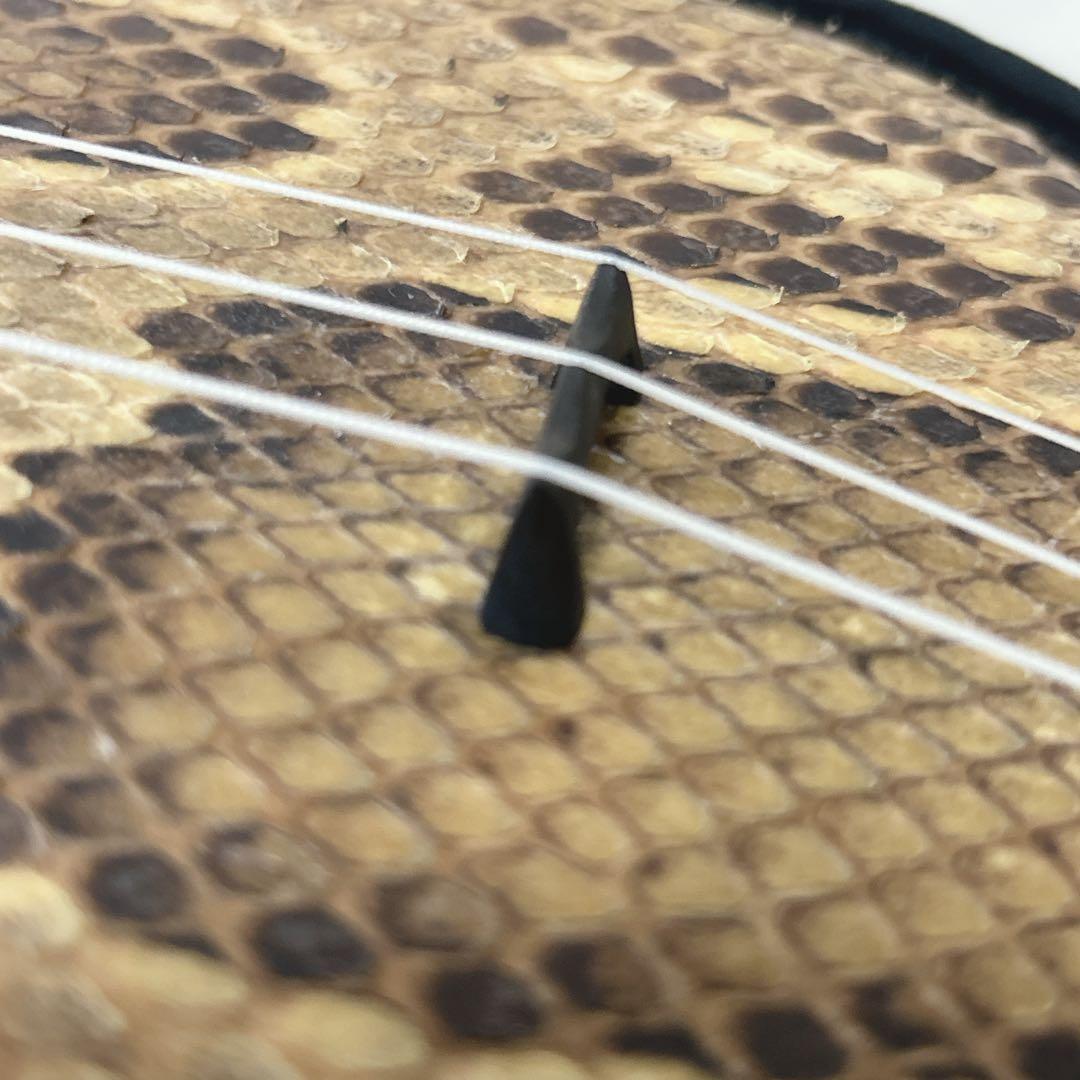 ✨強化張り✨ 沖縄三味線　本皮 本革 蛇皮 蛇革　琉球　三味線