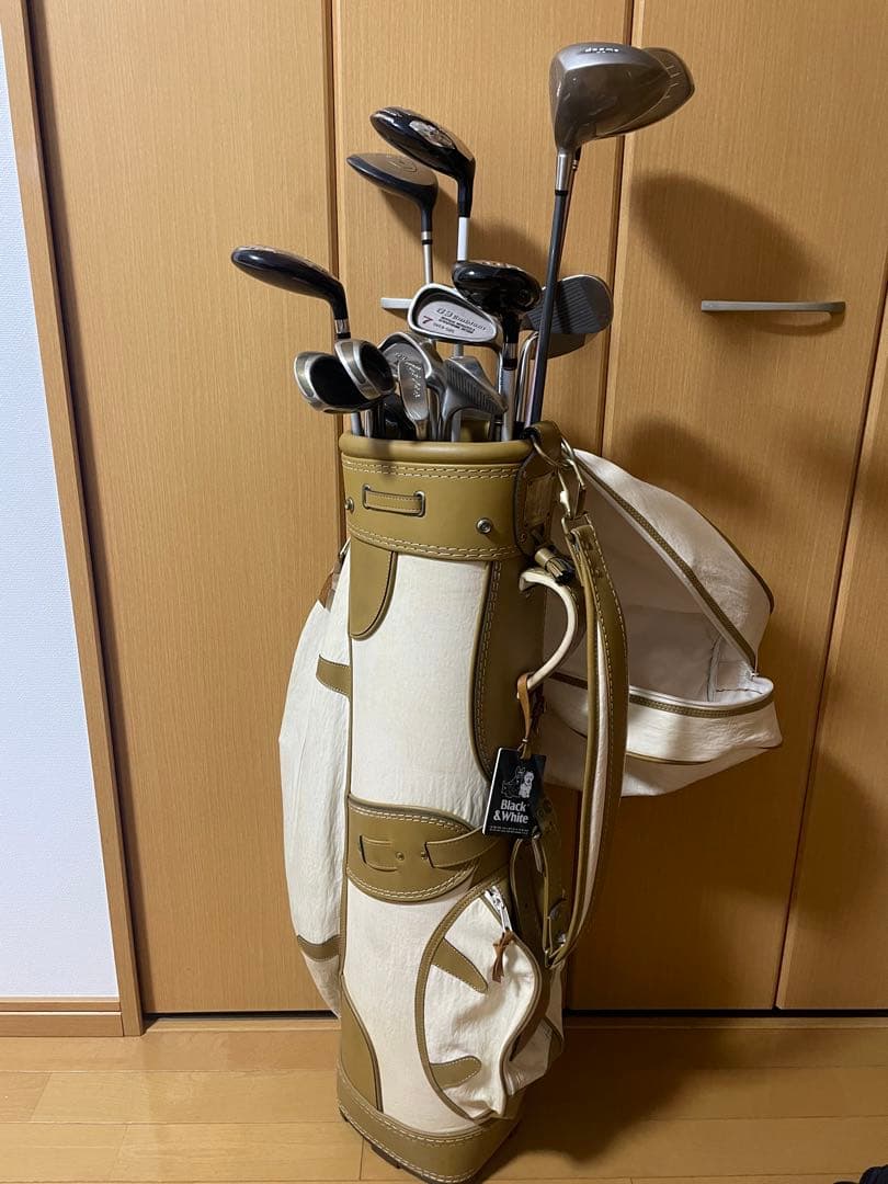 レディース ゴルフ クラブセット ベージュ/ホワイト