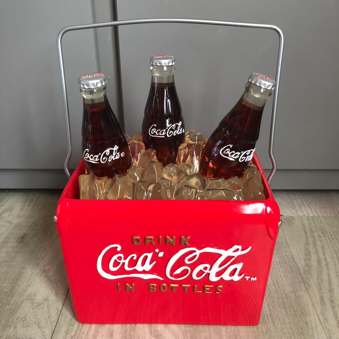 希少アメリカビンテージコカコーラボトル水が流れて光るクーラーボックスディスプレイ