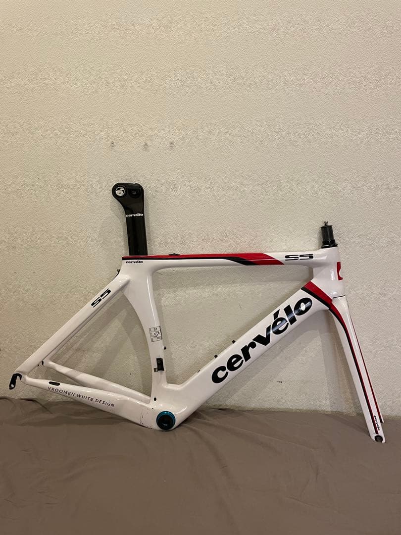 状態良好！サーヴェロ　cervelo s5 フレームセット　サイズ51