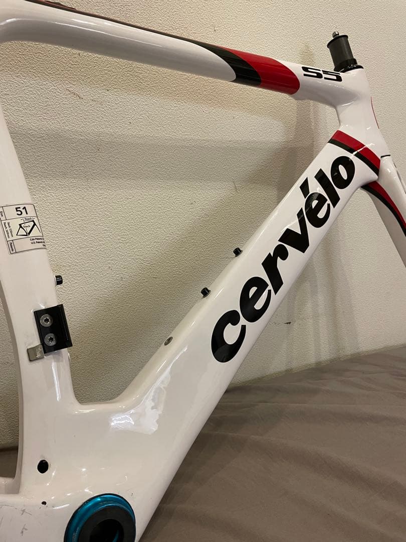 状態良好！サーヴェロ　cervelo s5 フレームセット　サイズ51
