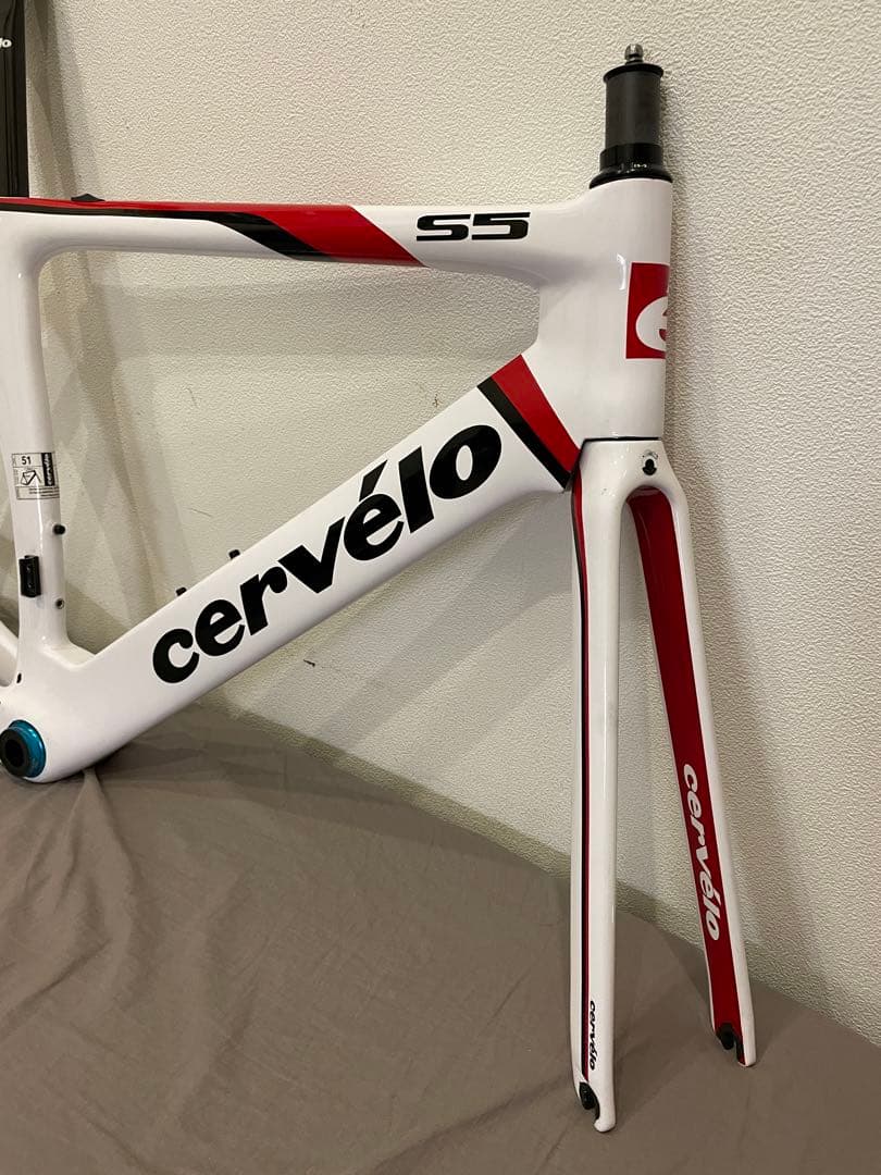 状態良好！サーヴェロ　cervelo s5 フレームセット　サイズ51