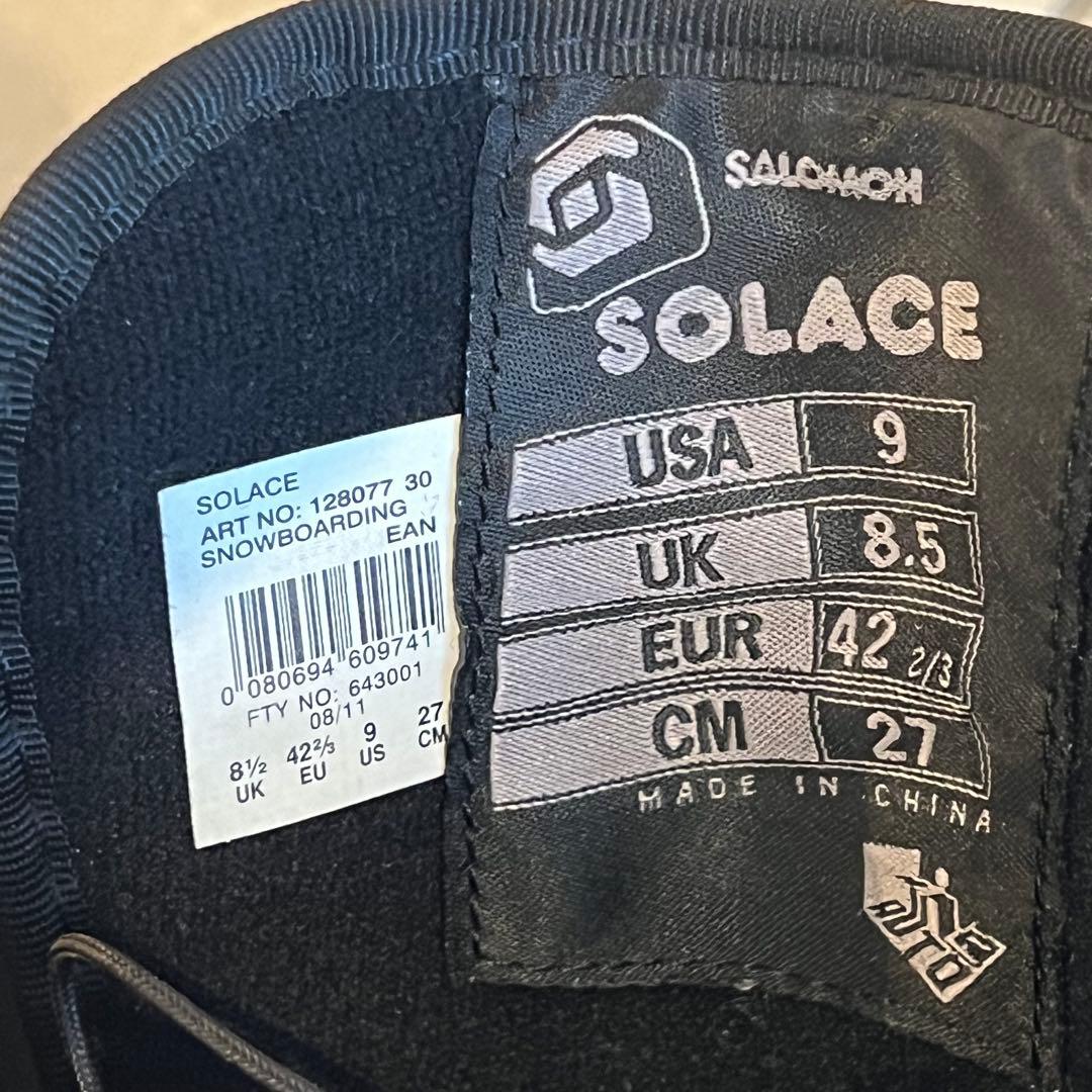 SALOMON スノーボードブーツ ブラック ブルー イエロー