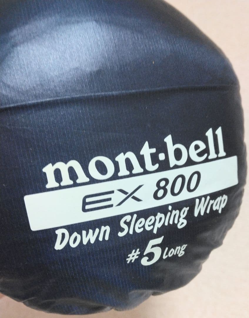 [美品]　800FP　ダウン スリーピングラップ #5 ロング　モンベル