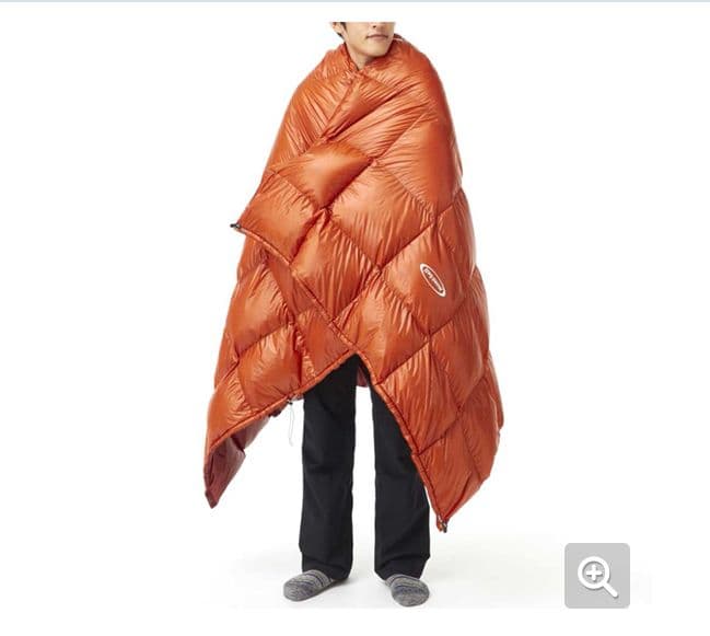 [美品]　800FP　ダウン スリーピングラップ #5 ロング　モンベル