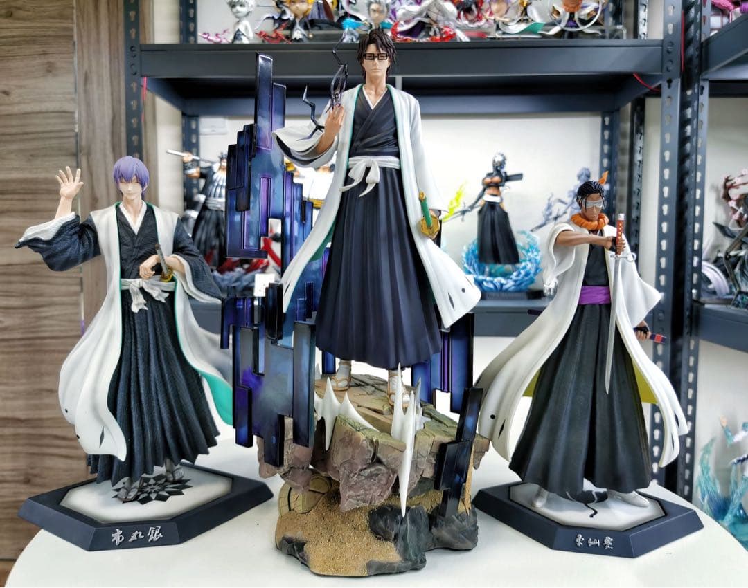 BLEACH 黒衣少年図 藍染惣右介 ガレージキット ガレキ スタチュー①⑨