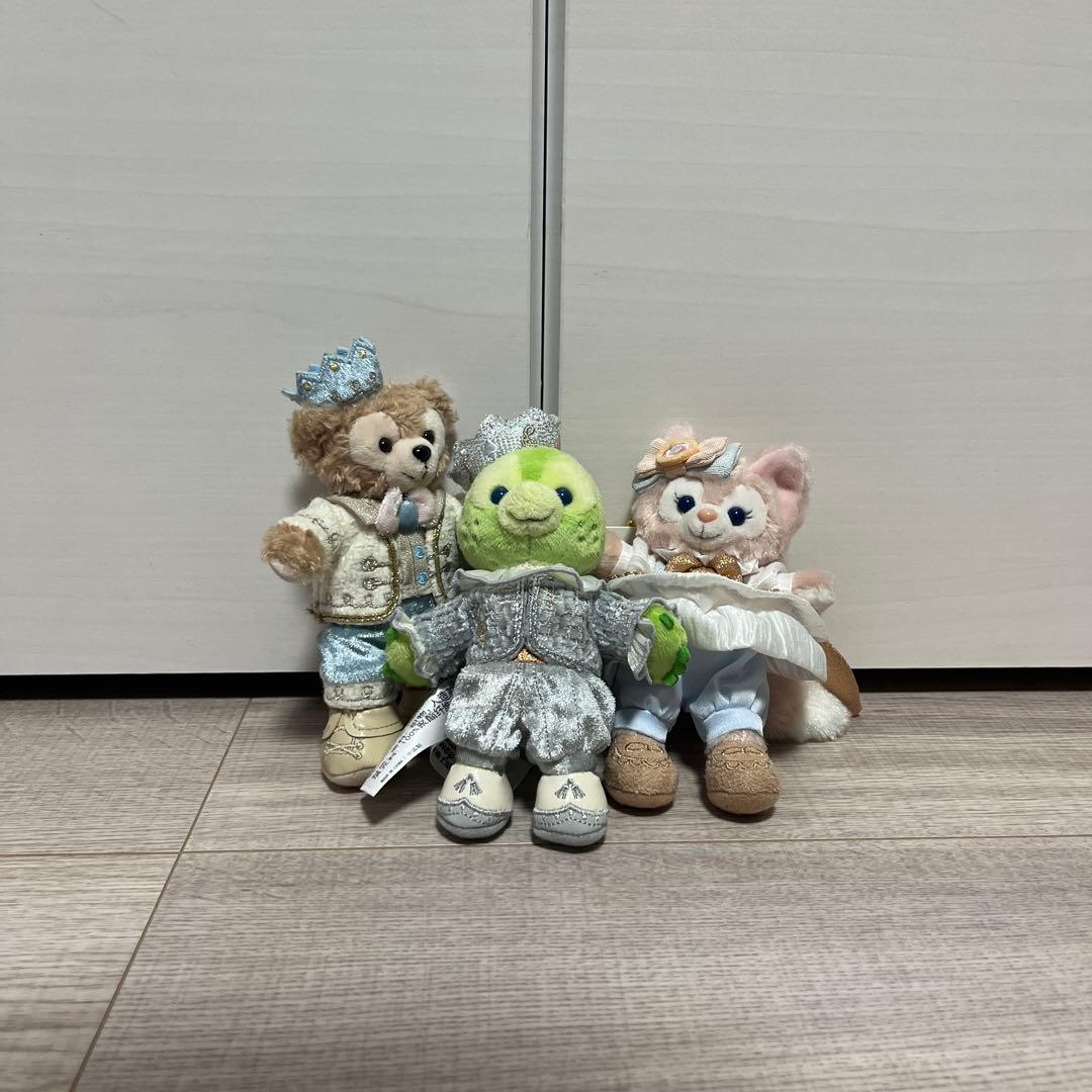 上海ディズニー バースデー 誕生日 ぬいぐるみキーチェーン　3点セット