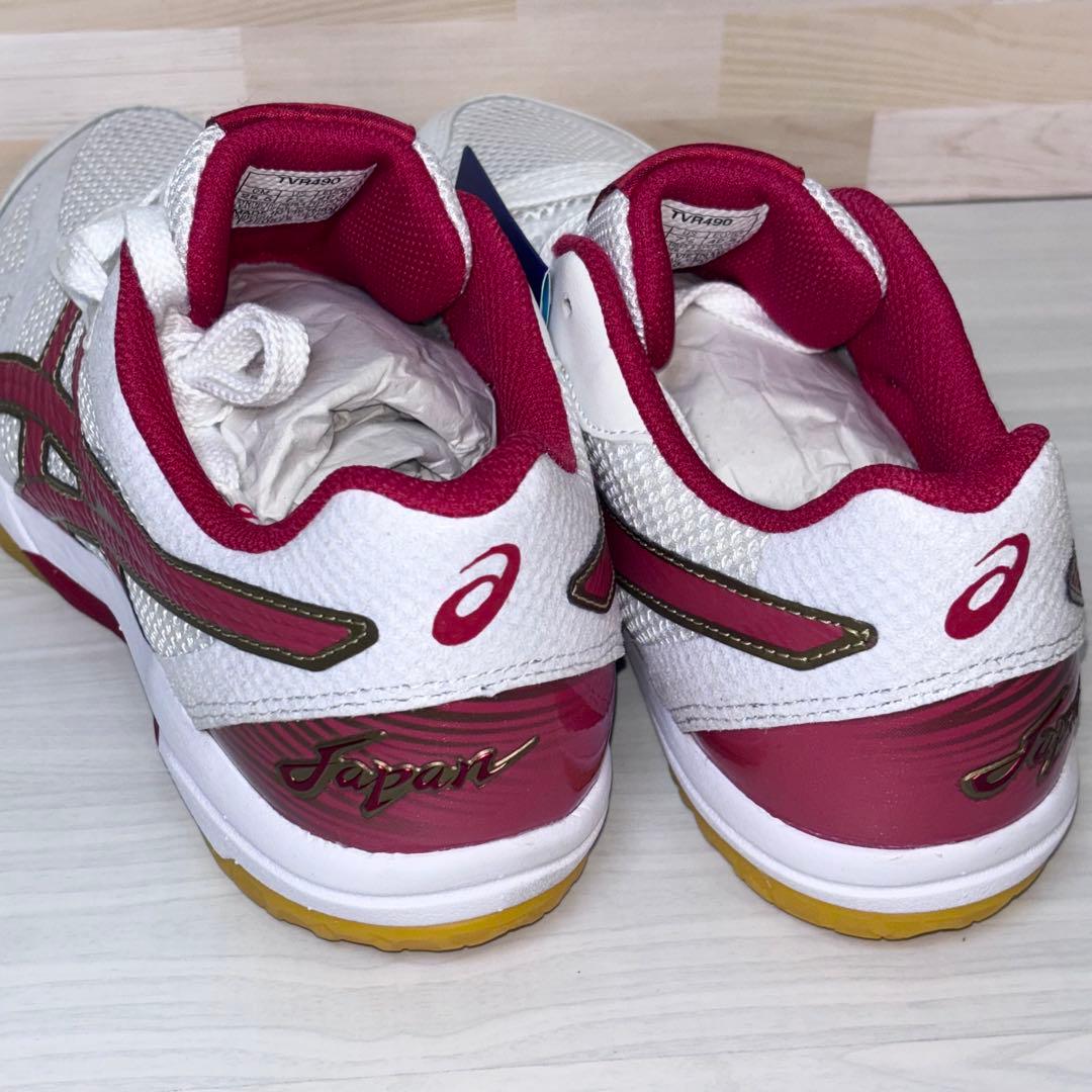 アシックス　バレーボールシューズ　　　ローテジャパンライト　25.5 赤　レッド