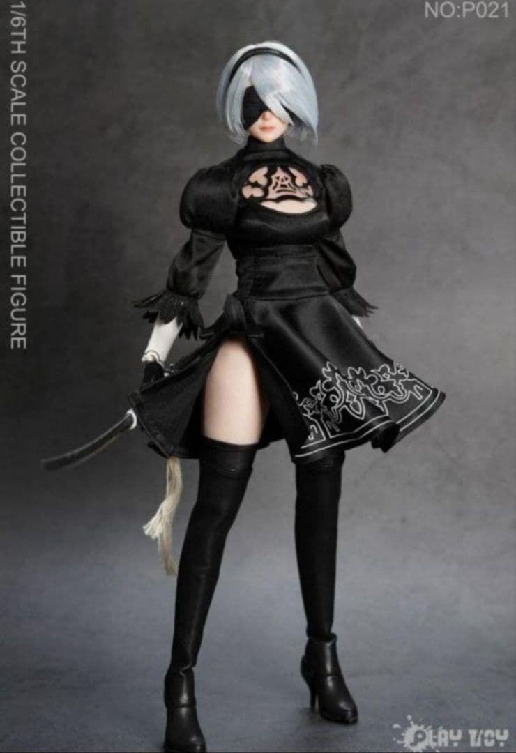 新品　1/6　２Ｂ　アクションフィギュア　ヨルハ二号B型　シームレス素体