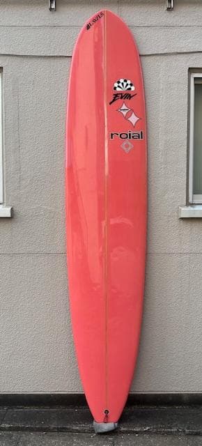 中古ロングボード ピンク&アブストラクトdesign 9’1f お洒落