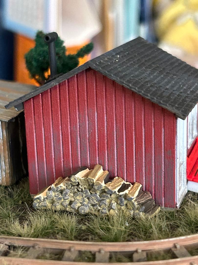 HOナロー・Nゲージ小型レイアウト 小屋と倉庫のセット