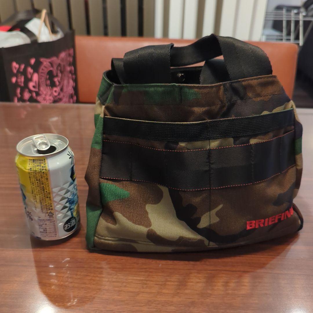 か*け様 BRIEFING 迷彩柄 ラウンドバッグ