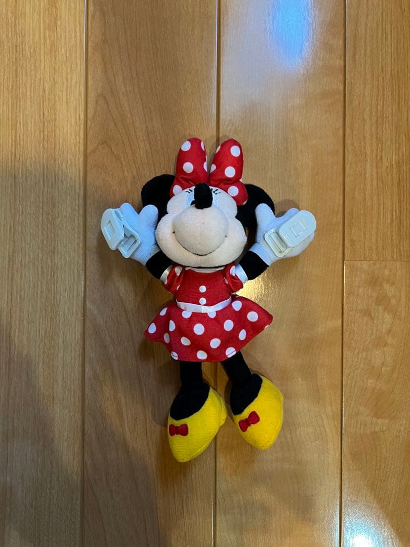 ディズニー ミニーマフラーキャップ+ ミニーぬいぐるみ肩乗せ　セット