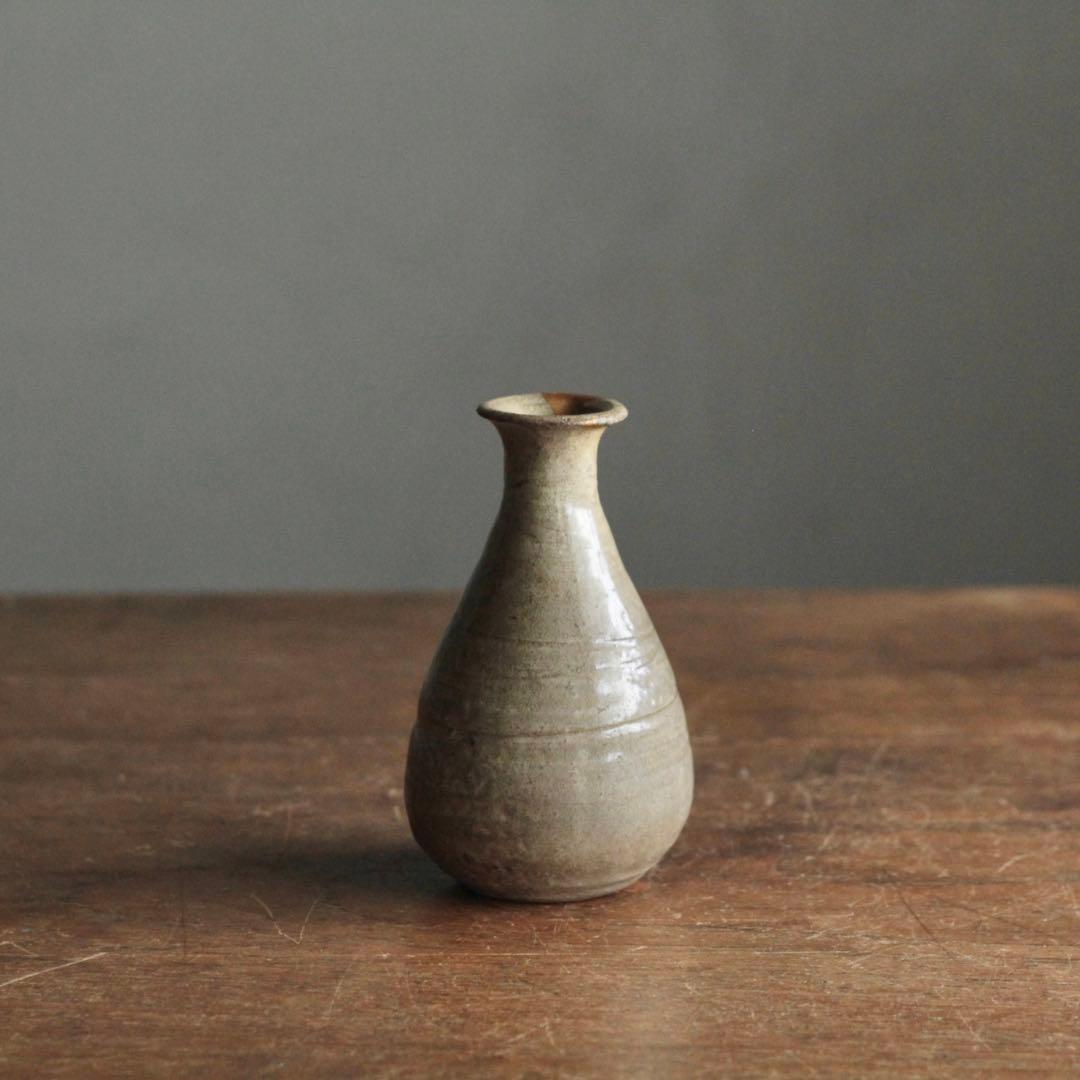 高麗 線刻 灰釉 徳利 朝鮮美術 古美術 古道具 酒器 とくり アンティーク