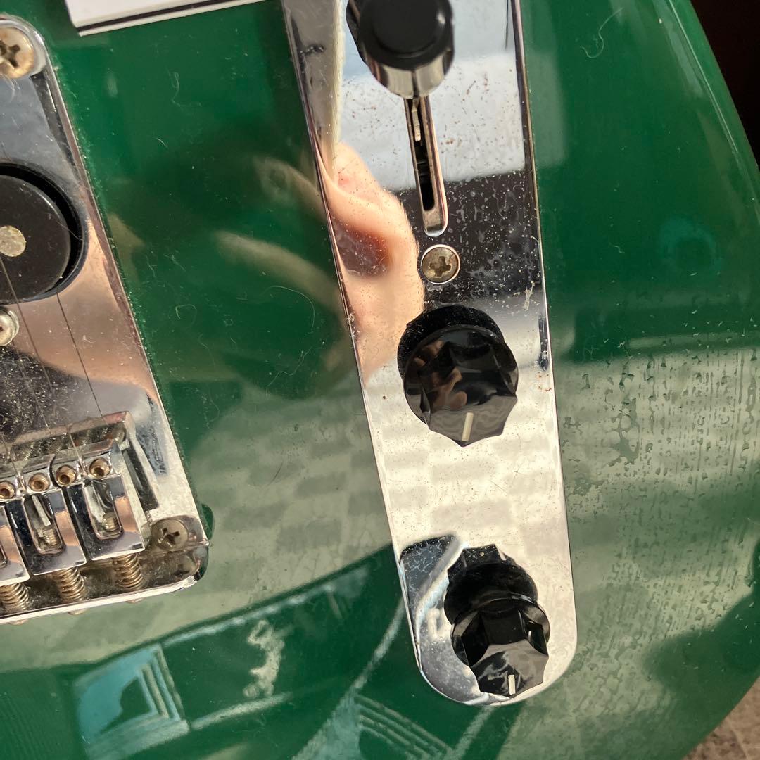 グリーン テレキャスタータイプ エレキギター Playtech