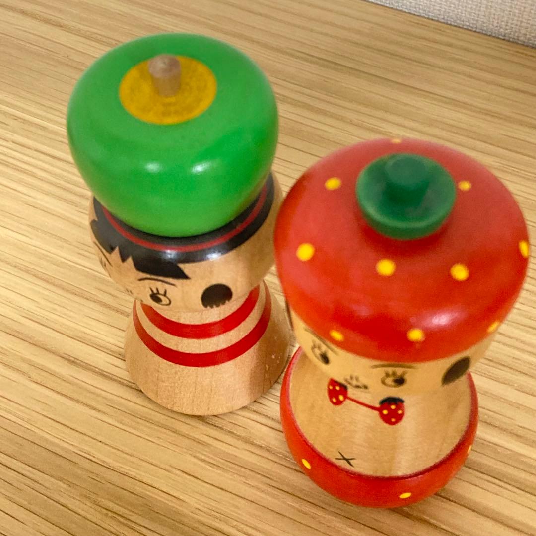 クッキーズ cookies いちご 青りんご 2体セット こけし 青森 弘前市
