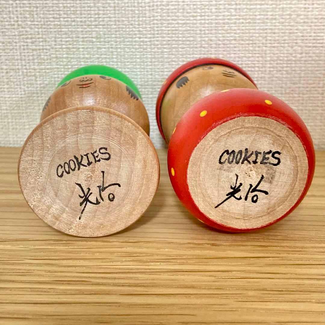 クッキーズ cookies いちご 青りんご 2体セット こけし 青森 弘前市