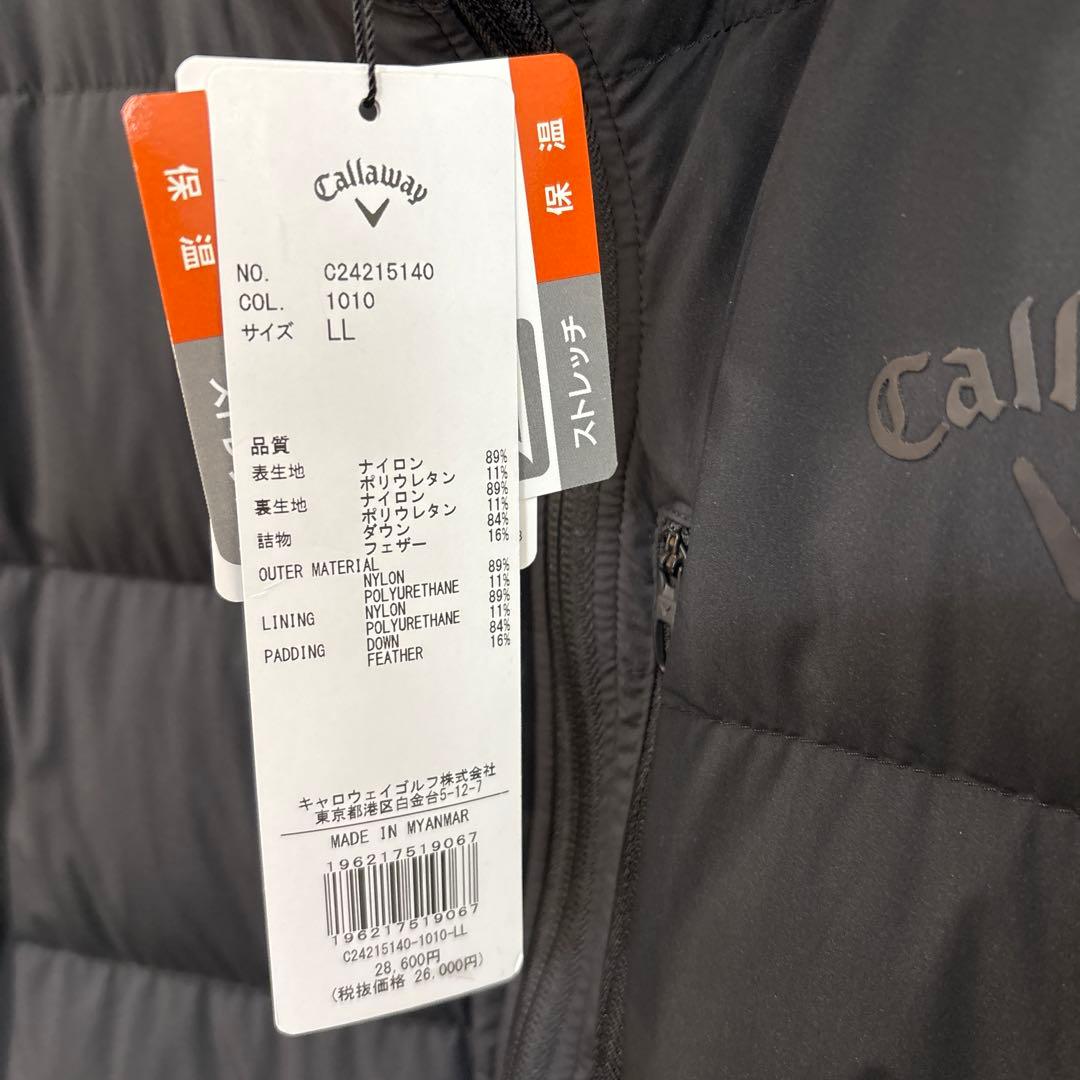 Callaway ブラック ダウンジャケット　キャロウェイ