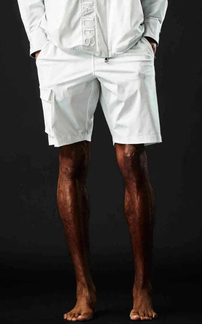 1PU1UGUALE3 ストレッチスタンドジャケット ホワイト