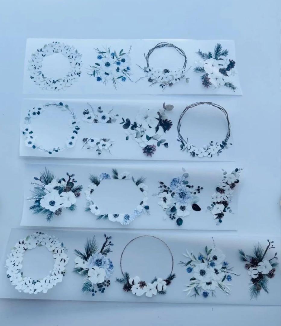 新品　Winter Wreath　PETマスキングテープ　マステ　10m