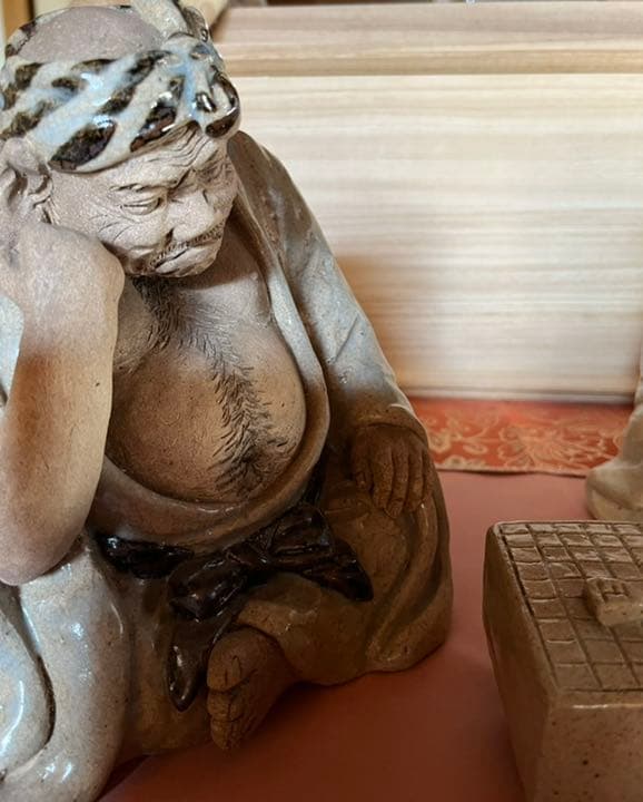 陶器　置物　共箱