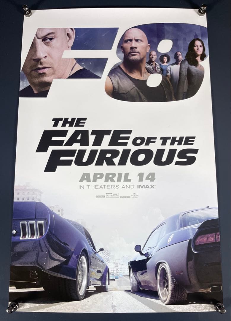 *枚数限定*映画館用片面印刷ポスターUS版: ワイルドスピード ICEBREAK