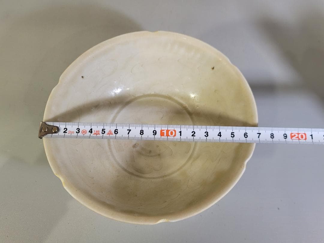 古美術 中国 白磁 碗 　劃花　輪花 小鉢