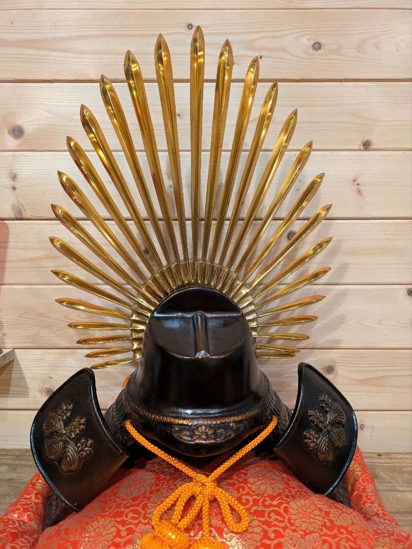 【良】年代物　美術品　出世兜　太閤　豊臣秀吉　美術鋳物　縁起物　昭和　骨董品