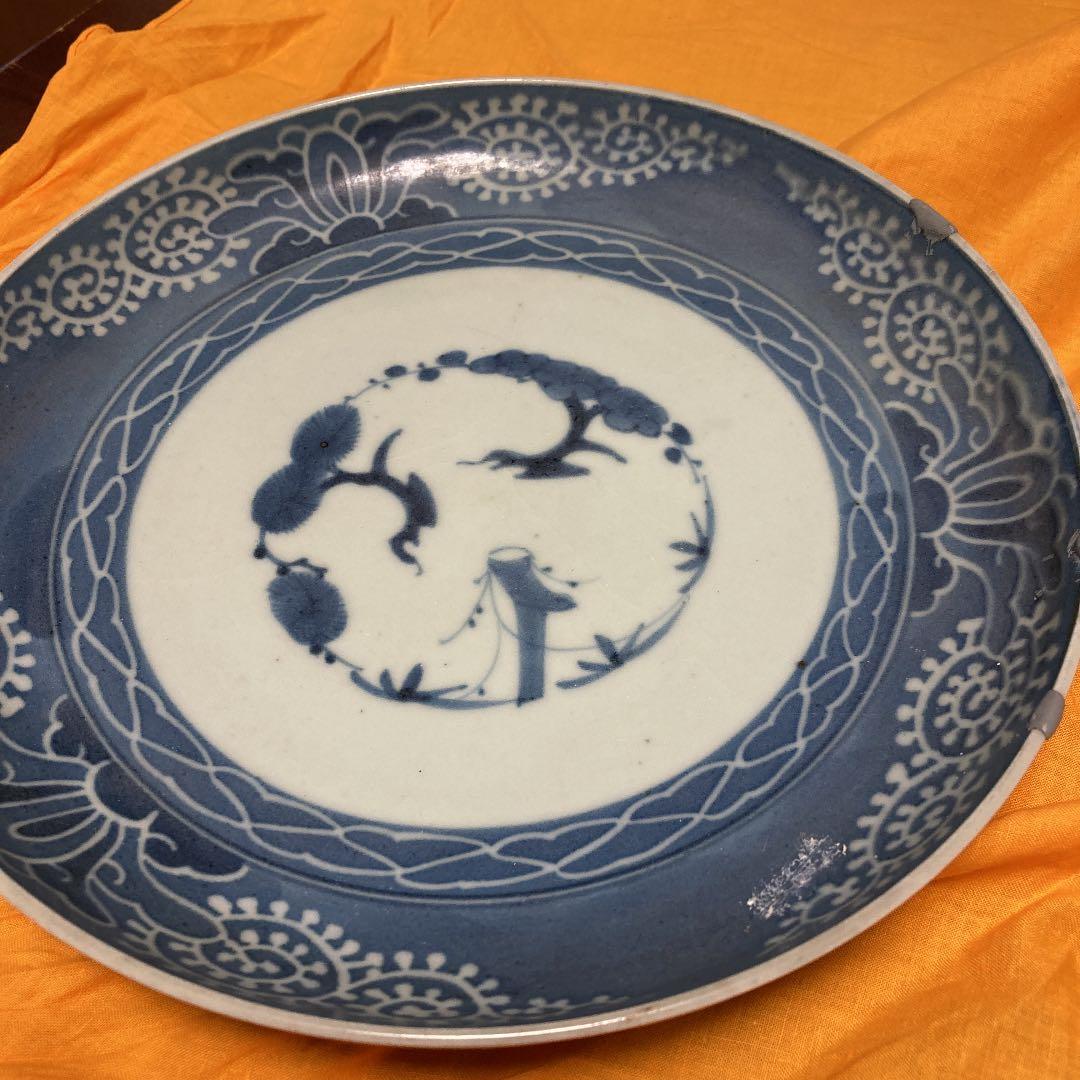 古伊万里　大皿　松竹梅