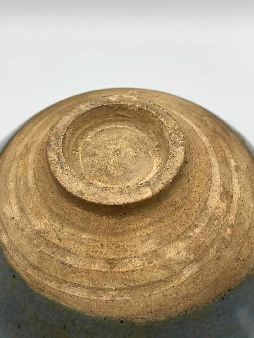 宋から元時代　鈞窯　澱青釉　天青釉茶碗　窯変釉　茶道具　水指(B-93)