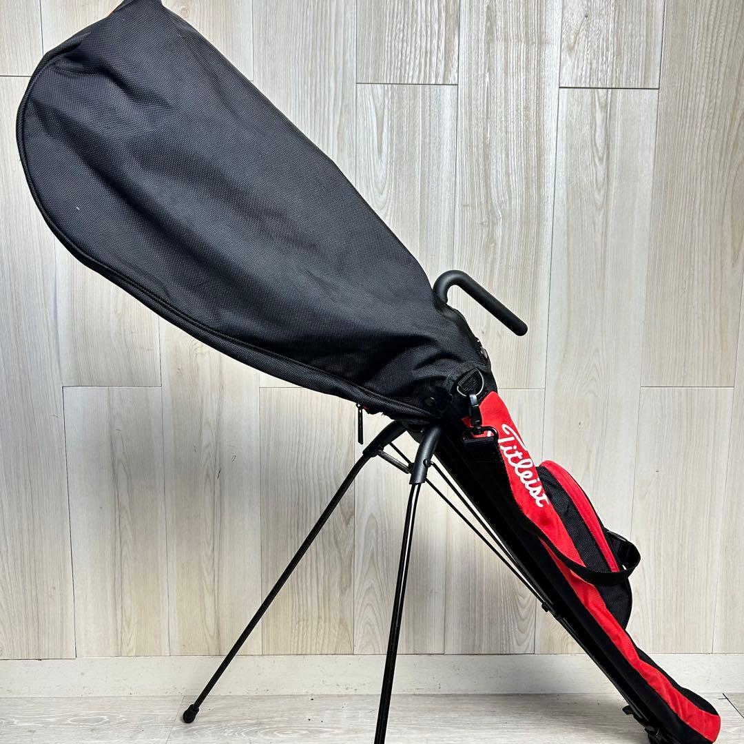 【セルフプレー】タイトリスト スタンドバッグ ブラック×赤　サブバッグ